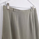 Second-Hand - Talbots Khaki Silk Pencil Midi Skirt Size 14 - SwapUp
