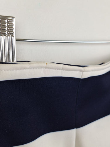 Second-Hand - Maurie & Eve Navy Stripe High Low Skirt Size 12 - SwapUp