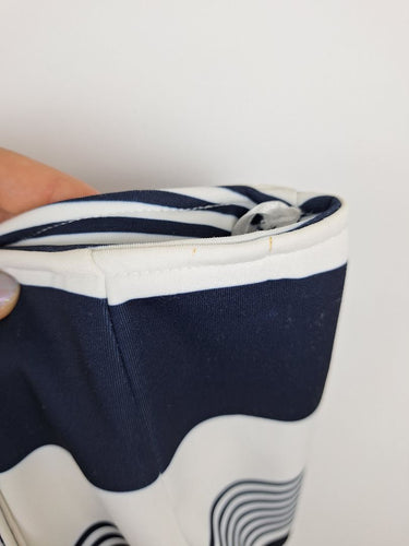 Second-Hand - Maurie & Eve Navy Stripe High Low Skirt Size 12 - SwapUp