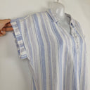 Second-Hand - RB Sellers Ocean Stripe Linen Shirt Dress Size 10 - SwapUp