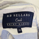 Second-Hand - RB Sellers Ocean Stripe Linen Shirt Dress Size 10 - SwapUp
