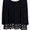 Second-Hand - Joseph Ribkoff Lace Trim Layered Top Size 12 - SwapUp