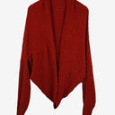Second-Hand - Veducci Maroon Textured Abstract Jacket Size 10 - SwapUp