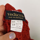 Second-Hand - Veducci Maroon Textured Abstract Jacket Size 10 - SwapUp