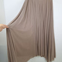 Second-Hand - Honey & Lace Taupe Mesh Maxi Skirt Size XXXL - SwapUp