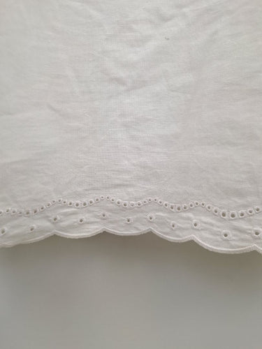 Second-Hand - Witchery Delicate Linen Blend Broderie Detail Dress Size S - SwapUp