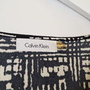 Second-Hand - Calvin Klein Cowl Neck B&W Top Size M - SwapUp