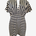 Second-Hand - Assorted Brands Silk Striped Midi Dress Size 10 - SwapUp