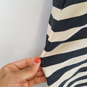 Second-Hand - Assorted Brands Silk Striped Midi Dress Size 10 - SwapUp