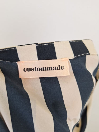 Second-Hand - Assorted Brands Silk Striped Midi Dress Size 10 - SwapUp