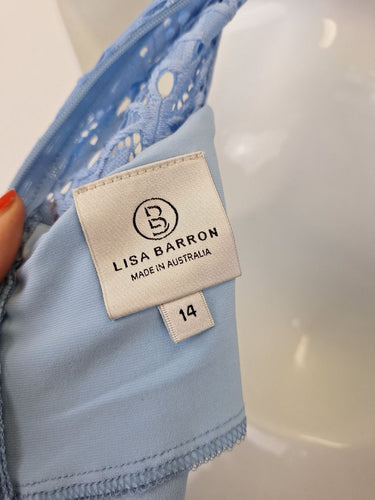 Second-Hand - Lisa Barron Icy Lace Midi Dress Size 14 - SwapUp