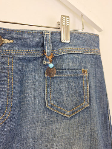 Second-Hand - Tommy Hilfiger Vintage Denim Mini Skirt Size 10 - SwapUp