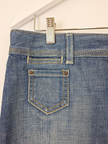 Second-Hand - Tommy Hilfiger Vintage Denim Mini Skirt Size 10 - SwapUp