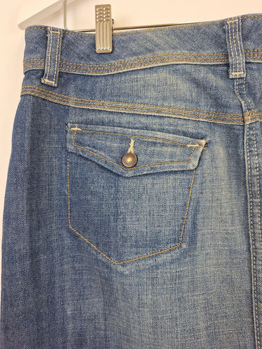 Second-Hand - Tommy Hilfiger Vintage Denim Mini Skirt Size 10 - SwapUp