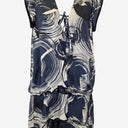 Second-Hand - Morrissey Swirling Silk Shift Mini Dress Size 8 - SwapUp