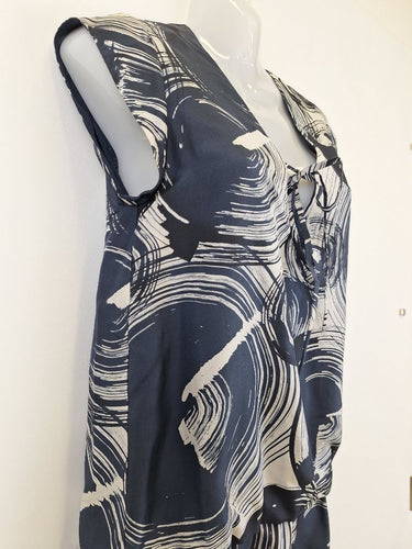 Second-Hand - Morrissey Swirling Silk Shift Mini Dress Size 8 - SwapUp