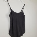 Second-Hand - Lee Mathews / Edit Midnight Grey Sheer Silk Slip Top Size 12 - SwapUp