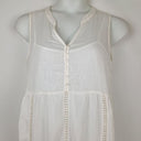 Second-Hand - Resort Holiday Charm Broderie Trimmed Maxi Dress Size 12 - SwapUp