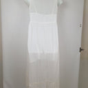 Second-Hand - Resort Holiday Charm Broderie Trimmed Maxi Dress Size 12 - SwapUp