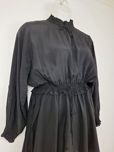 Second-Hand - Mahhon Mock Neck Ford Silk Mini Dress Size 6 - SwapUp