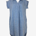 Second-Hand - RB Sellers Chambray Collared Shift Mini Dress Size 10 - SwapUp