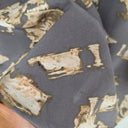 Second-Hand - Katherine Taupe Crosshatch Silk Top Size 12 - SwapUp