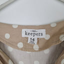 Second-Hand - Bird Keepers Cute Latte Spotted Top Size 14 - SwapUp