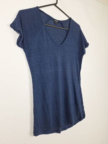 Second-Hand - Emerge Navy folded Sleeve Casual T-shirt Size 12 - SwapUp