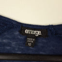 Second-Hand - Emerge Navy folded Sleeve Casual T-shirt Size 12 - SwapUp