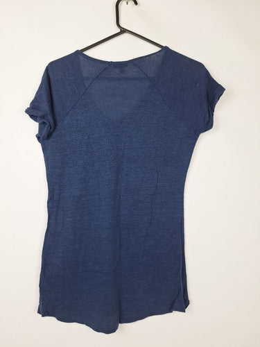 Second-Hand - Emerge Navy folded Sleeve Casual T-shirt Size 12 - SwapUp