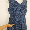 Second-Hand - Plenty Diamond Patterned Stretch Denim Mini Dress Size 12 - SwapUp