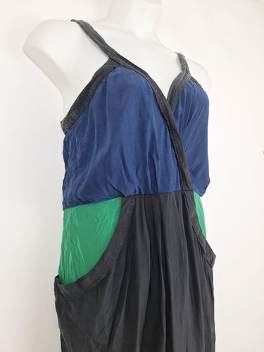 Second-Hand - Country Road Colour Block Silk Mini Dress Size 14 - SwapUp