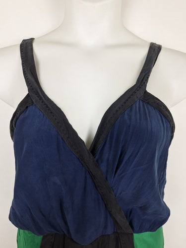 Second-Hand - Country Road Colour Block Silk Mini Dress Size 14 - SwapUp