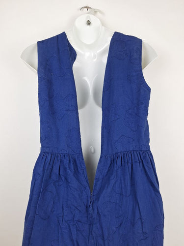 Second-Hand - Gap Cobalt Sweet Jacquard Mini Dress Size 14 - SwapUp