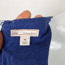 Second-Hand - Gap Cobalt Sweet Jacquard Mini Dress Size 14 - SwapUp