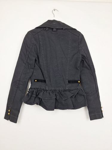 Second-Hand - Tigerlily Ruffled Military Night Out Jacket Size 8 - SwapUp