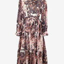 Second-Hand - Delilah Preppy Breezy Muted Design Midi Dress Size 10 - SwapUp