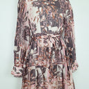 Second-Hand - Delilah Preppy Breezy Muted Design Midi Dress Size 10 - SwapUp