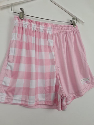 Second-Hand - Dusty Wattle Baby Pink Active Footy Shorts Size M - SwapUp
