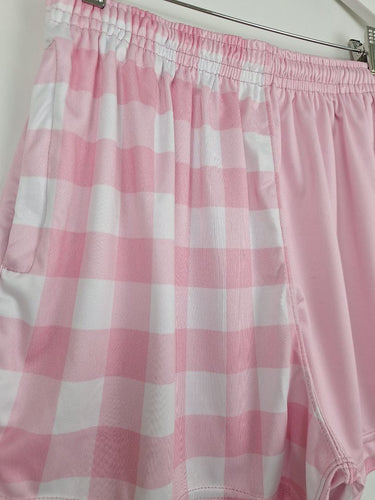 Second-Hand - Dusty Wattle Baby Pink Active Footy Shorts Size M - SwapUp