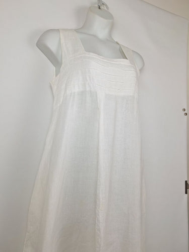 Second-Hand - Imagine Floaty Linen Midi Dress Size OSFA - SwapUp