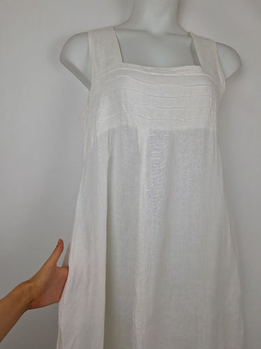 Second-Hand - Imagine Floaty Linen Midi Dress Size OSFA - SwapUp