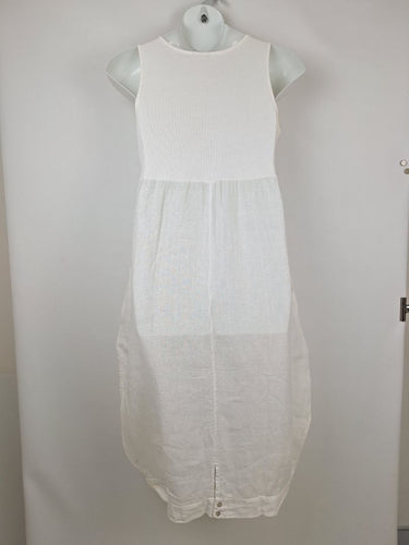 Second-Hand - Imagine Floaty Linen Midi Dress Size OSFA - SwapUp