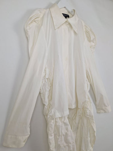 Second-Hand - Kimberley Cream Manipulated Back Shirt Size L - SwapUp