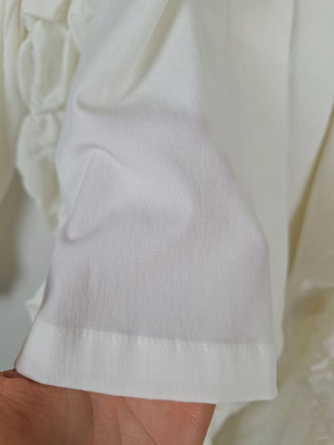 Second-Hand - Kimberley Cream Manipulated Back Shirt Size L - SwapUp