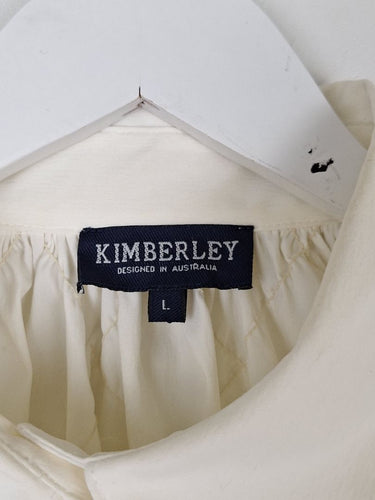 Second-Hand - Kimberley Cream Manipulated Back Shirt Size L - SwapUp