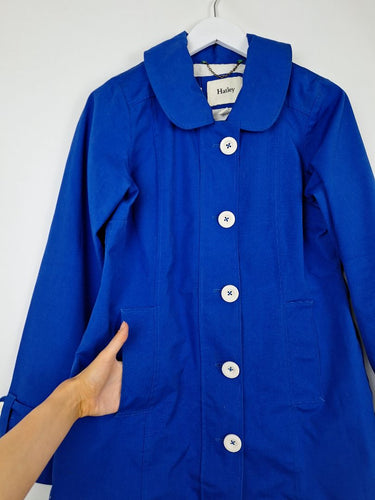 Second-Hand - Hatley Royal Blue Peter Pan Coat Size 12 - SwapUp