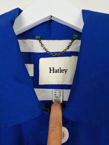 Second-Hand - Hatley Royal Blue Peter Pan Coat Size 12 - SwapUp