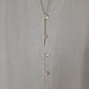 Second-Hand - Assorted Brands Mother Of Pearl Button Linen Top Size XL - SwapUp