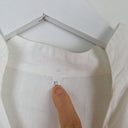 Second-Hand - Assorted Brands Mother Of Pearl Button Linen Top Size XL - SwapUp